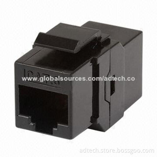 UTP In-line Coupler, Cat6 Black and White Colored, Slim Style with UL Mark and Easy to Use